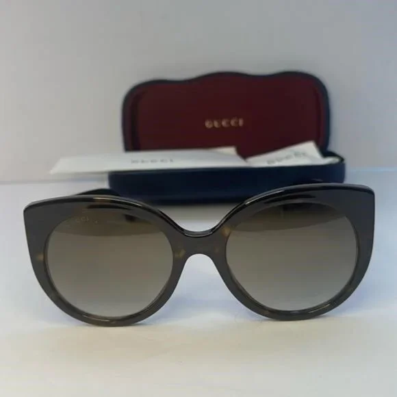 New Authentic GUCCIAcetate Cat Eye Sunglasses GG0325S Tortoise